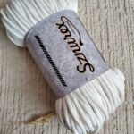 Sznurek do makramy ecru pleciony 5mm 100m Sznurex