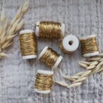Sznurek złoty 3m do prac z makramy