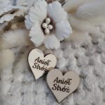 Serce anioł stróż scrapka do prac z makramy N122