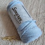 Sznurek do makramy 3mm Sznurex błękitny pleciony