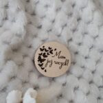 Tabliczka do makramy okrągła na roczek N171