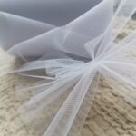 Tiul biały do prac z makramy na metry T29