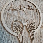 Baza ze skrzydłami anioł stróż do prac z makramy N104