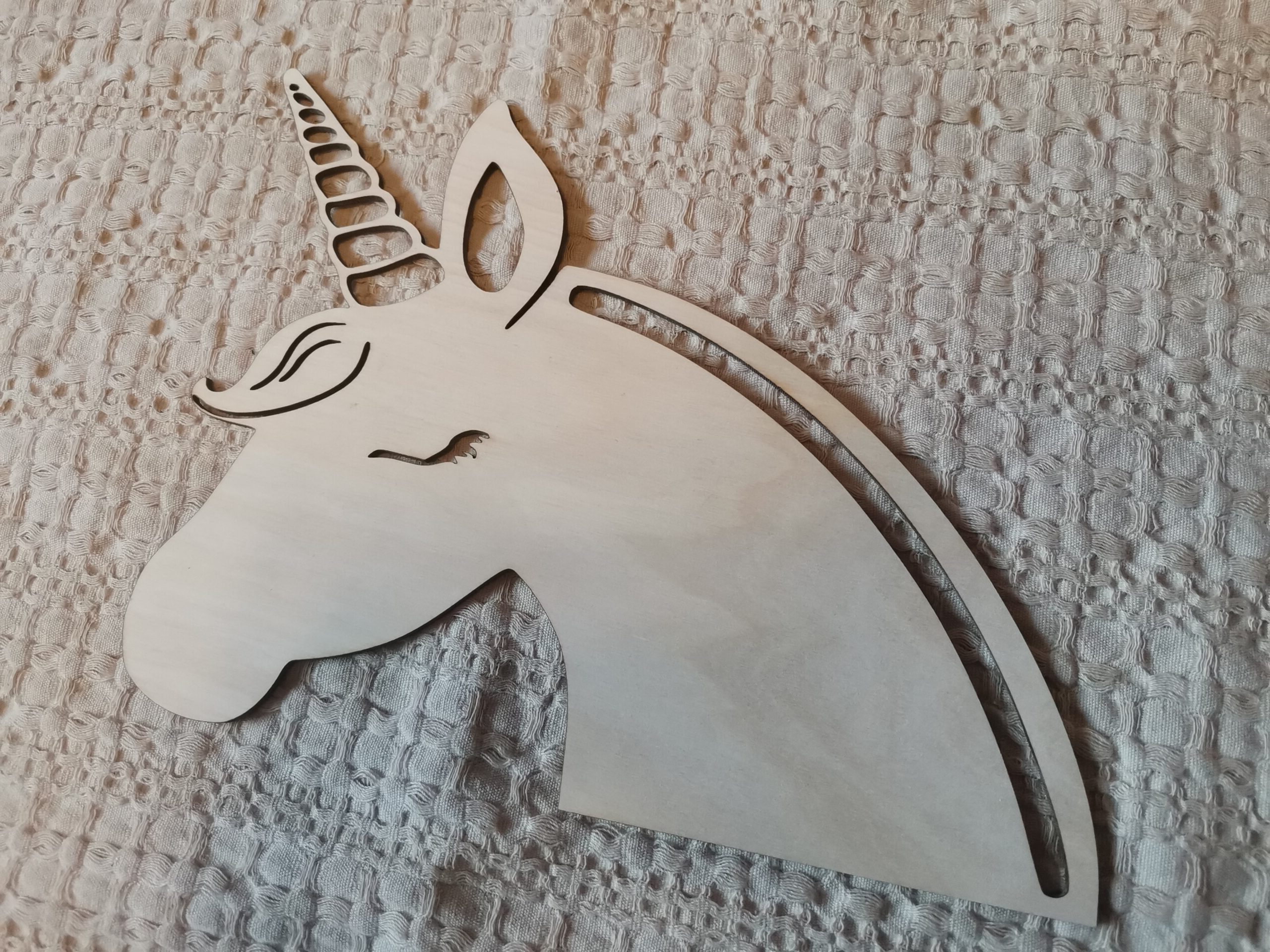 Baza do makramy koń, jednorożec na spinki unicorn