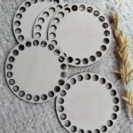 Baza podkładki pod kubek lub koszyczki do makramy