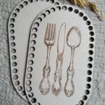 Baza do szydełkowania na  koszyk, sztućce 22cm