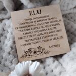 Tabliczka drewniana do makramy P58 250 znaków