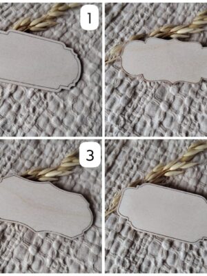 Tabliczka do makramy z własnym tekstem 8cm x 4cm N168