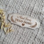 Tabliczka do makramy Anioł stróż tego domu N74