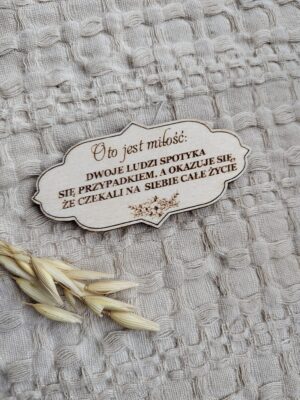Tabliczka do makramy dla Pary Młodej N73