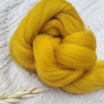 Wełna czesankowa kolor Żółta Tabaka 100g