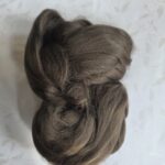 Czesanka wiskozowa do makramy brudny brąz 50g