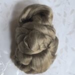 Czesanka wiskozowa do makramy jasny brąz 50g