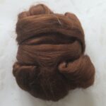 Czesanka wiskozowa do makramy brąz 50g