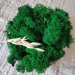 Mech chrobotek do makramy ciemny zielony na gramy 50g