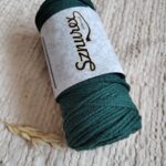 Sznurek do makramy pleciony 3mm Sznurex butelkowa zieleń