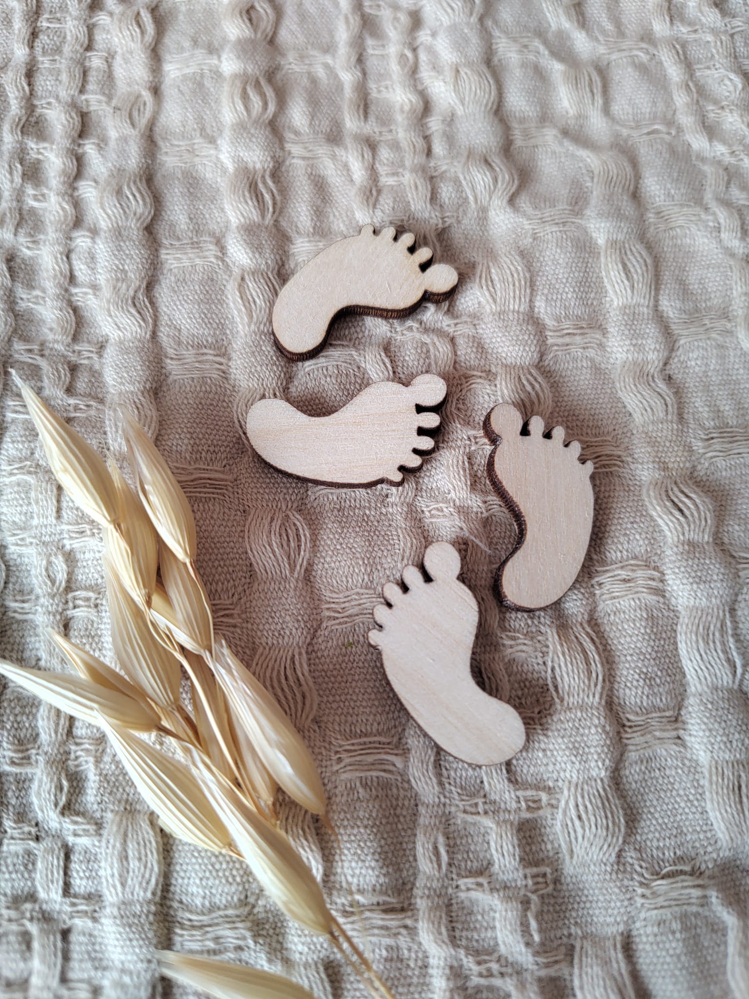 Scrapka do makramy stópki dziecka