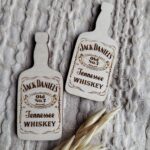 Scrapki drewniane do makramy butelka whiskey N204