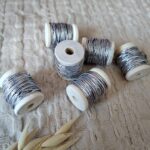 Makrama sznurek srebrny 3m rękodzieło