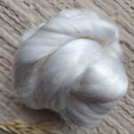 Czesanka wiskozowa do makramy biała 50g