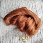 Czesanka wiskozowa do makramy kolor cynamon 50g