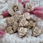 Serduszko drewniane dla babci i dziadka DB16