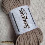 Sznurek do makramy 5mm pleciony whisky Sznurex