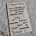 Tabliczka ze sklejki na urodziny N141