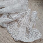 Tiul na metry koronka ecru T14