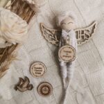 Skrzydełka do makramy drewniane 10cm x 4,5cm m40