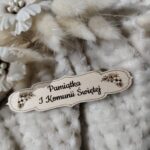 Drewniana tabliczka z grawerem Pierwsza Komunia Święta N149