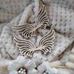 Skrzydełka do makramy drewniane 10,5cm x 6,5cm m42