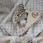 Skrzydła do makramy drewniane 11cm x10cm IHS m34