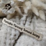 Drewniana tabliczka z grawerem Pierwsza Komunia Święta N146
