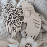 Skrzydła do makramy 12cm x 11cm I Komunia Święta m35