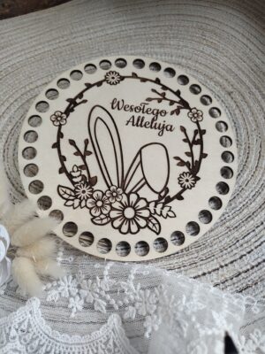 Baza do szydełkowania na koszyk Wielkanoc BAZ27 15cm