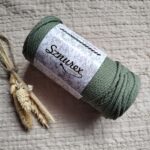 Sznurek do makramy 3mm pleciony szałwia Sznurex