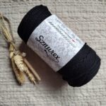 Sznurek do makramy 3mm pleciony czarny Sznurex