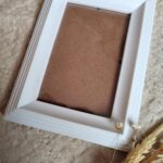 Ramka na zdjęcia makrama biała 10cmx15cm m3