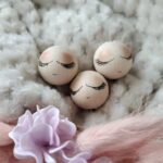 Drewniane główki do makramy Buźka B6