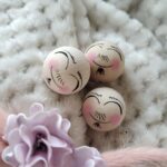 Drewniane główki do makramy męskie B8