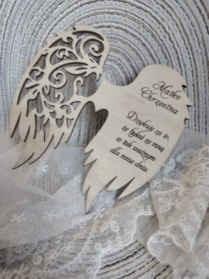 Skrzydełka do makramy drewniane 12cm x 12cm m13