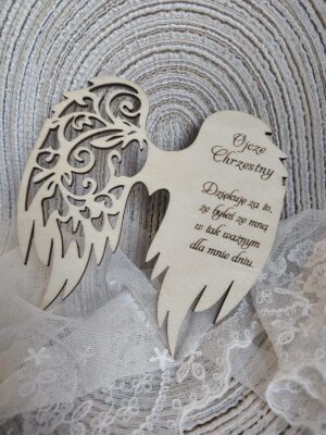 Skrzydełka do makramy drewniane 12cm x 12cm m12