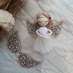 Skrzydła do makramy drewniane m84