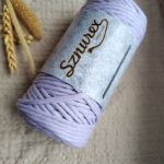 Sznurek do makramy 3mm skręcany wrzosowy Lila Sznurex