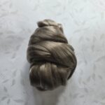 Czesanka wiskozowa do makramy jasny brąz 50g TENCEL