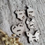 Metryczka do ramki z makramy około 3,5 cm 35 znaków P5