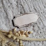 Tabliczka do ramki z makramy 7 x 4 cm 110 znaków P16