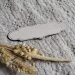 Tabliczka do ramki z makramy 12,5 x 3,5cm 160 znaków P20