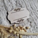 Tabliczka do ramki z makramy 7 x 5 cm 40 znaków P27